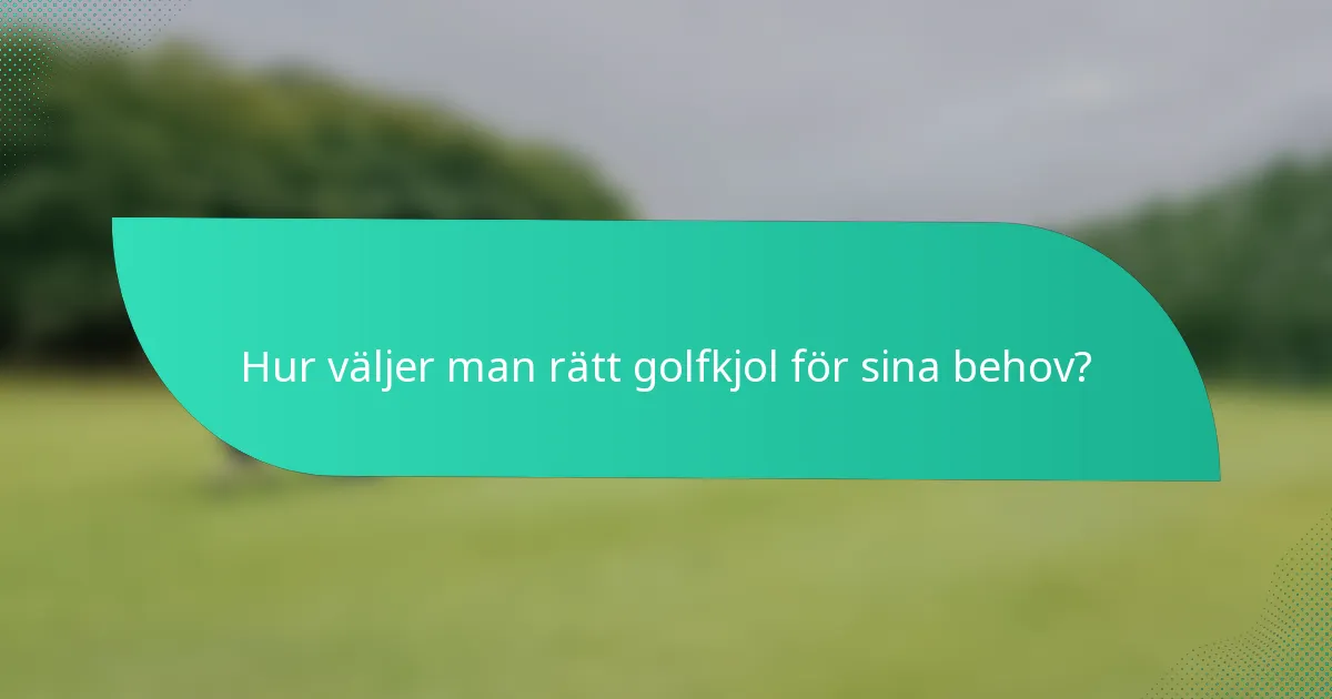 Hur väljer man rätt golfkjol för sina behov?